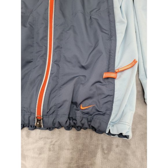 Nike Windbreaker vented Running Jacket‎ Back Pocket Blue Training  Small 4-6 - Picture 2 of 12
